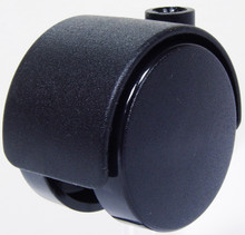 1-9/16" 40mm hooded caster twin wheel