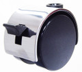 50mm chrome hood caster with brake lock