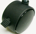 60mm 2-3/8" hooded caster with brake lock