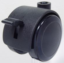 50mm 2" caster hooded brake 90 lbs rating soft wheel