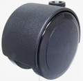2-3/8" 60mm soft wheel hooded heavy duty caster