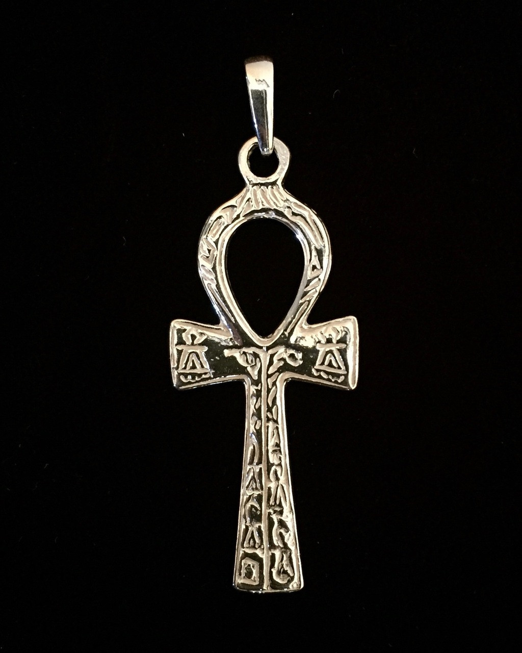 Ankh with Hieroglyphs - Alicja Centre of Well-Being