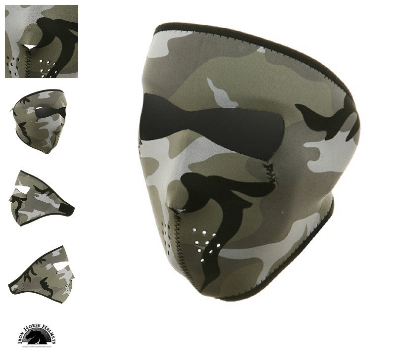Urban Camouflage Neoprene Face Mask