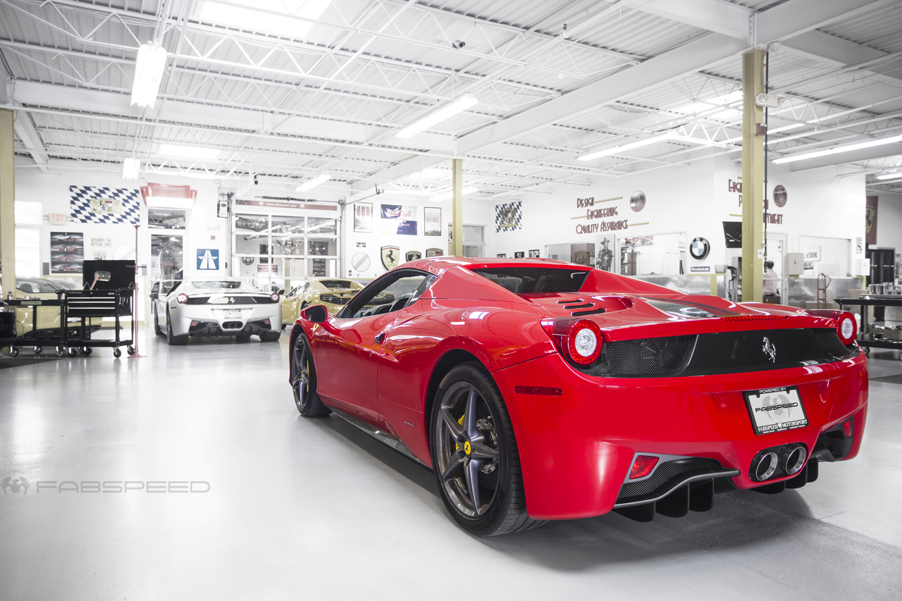 Ferrari ferrari spider 458 : IN THE SHOP | Ferrari 458 Spider Performance Package - Fabspeed ...