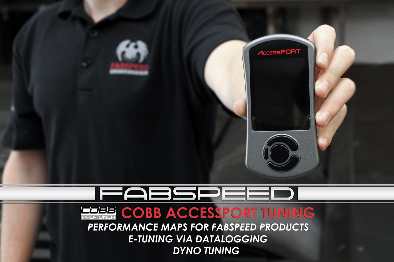 Fabspeed is an authorized COBB Protuner. Utilizing our in-house Dynojet and experienced tuner, we are capable of customizing tunes for your vehicle. Any octane, any modifications, and parameters you need. We offer in house dyno tuning, e-tuning via datalogging, and in many cases, tunes designed to work in conjunction with Fabspeed products. Contact us for more information!