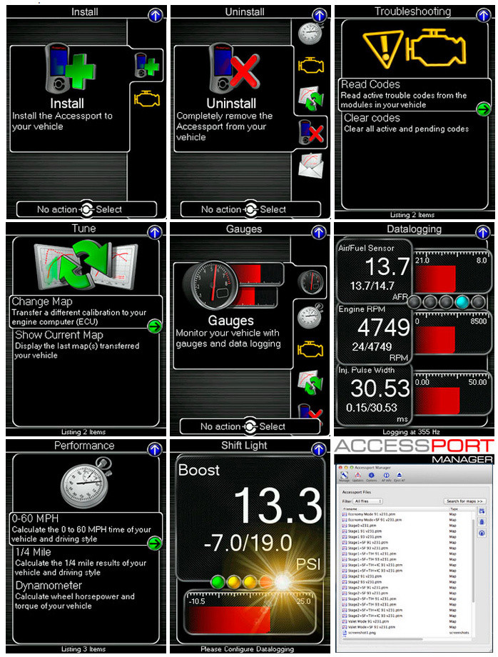 The COBB Tuning Accessport V3 can do it all: check out all the available features.