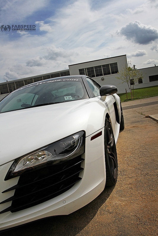 White Audi R8 Headlight