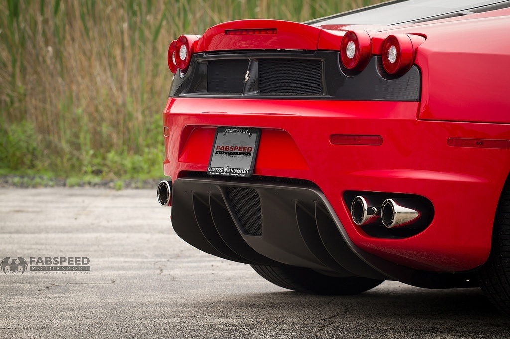 Red Ferrari F430 Exhaust Tips