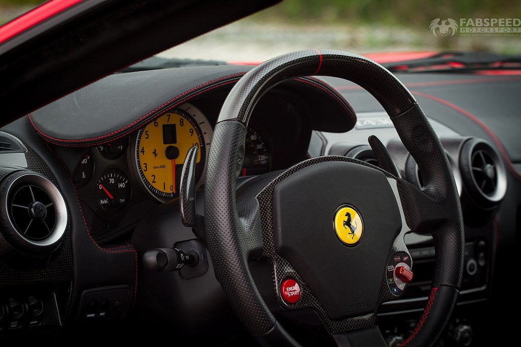 Red Ferrari F430 Steering Wheel