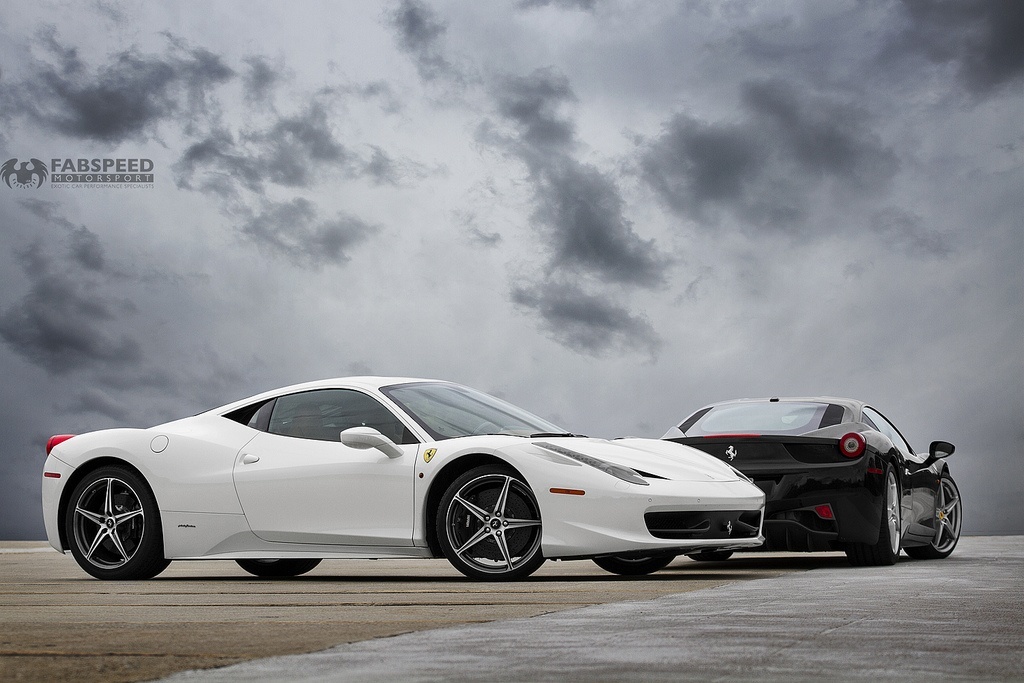 Ferrari F458 White and Black Models