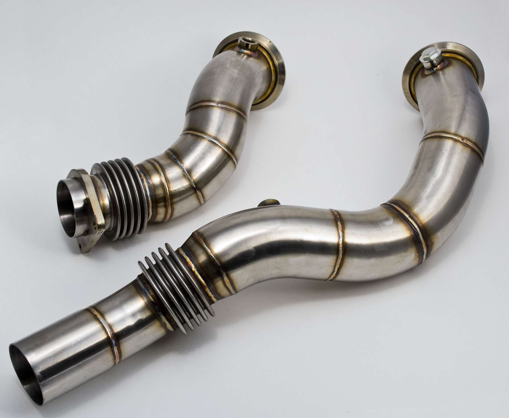 Active Autowerke (AA) BMW S55 M3 / M4 catless downpipes. Free shipping these stainless steel AA S55 DP, fits F80/F82
