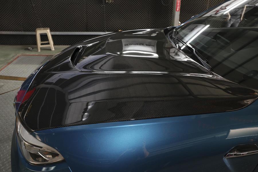 Carbon Fiber Vinyl Decal Hood Wrap for BMW M340i 2020