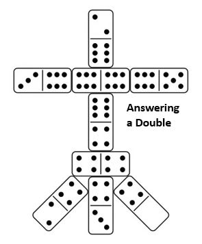 answering a double dominoes