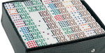 double 18 dot dominoes in a case