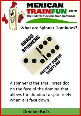 Double 6 Tournament Jumbo Size-Black Dots with Spinners