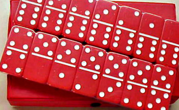 jumbo dominoes red
