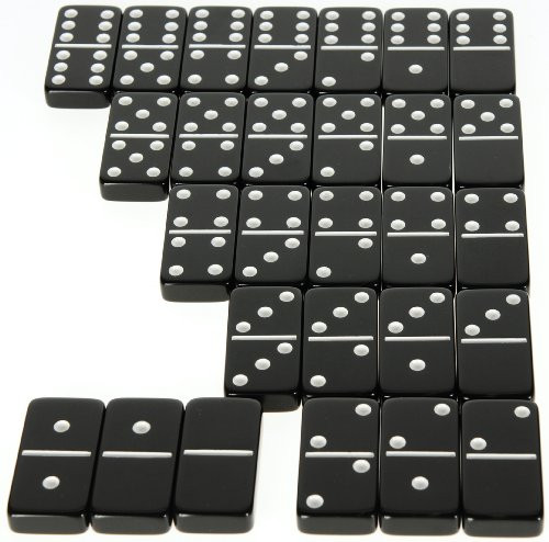 Career Series Fire Design Double six Professional size Dominoes 