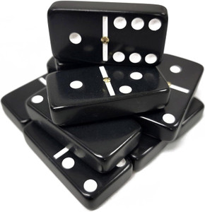 Tournament Jumbo size dominoes with spinner