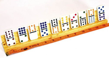 Set of Two Wood Domino Racks