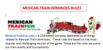 rules for playing mexican train dominoes