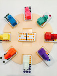 domino hub with large train markers