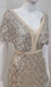 Flutter sleeve stretch sequin midi dress with beaded detail -Image 5