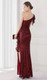 One shoulder stretch sequin evening dress - Image 2