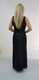 Stretch black sequin formal dress with sheer insert- image 5