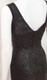 Stretch black sequin formal dress with sheer insert- image 6