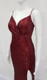 Burgundy Stretch Sequin Formal Evening Dress Style EC34 - IMAGE 3