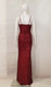 Burgundy Stretch Sequin Formal Evening Dress Style EC34 - IMAGE 4