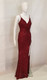Burgundy Stretch Sequin Formal Evening Dress Style EC34 - IMAGE 2