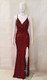 Burgundy Stretch Sequin Formal Evening Dress Style EC34 - IMAGE 1