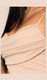 Stretch jersey cowl neck formal gown with sequin detail - Image 3