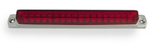 6" Red LED Light Bar with Chrome Casing and Red Lens
