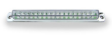 6" Amber LED Light Bar with Chrome Casing and Clear 'Euro' Lens