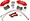 Pantera REAR Caliper Upgrade Kit for stock rotors-6 Piston!