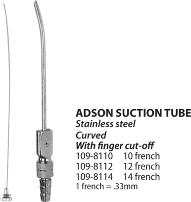 Adson Suction Tube