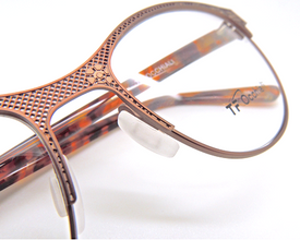 TF Occiali Bronze Flower Patterned Eyewear At The Old Glasses Shop Ktd