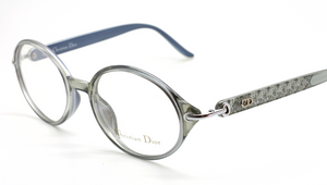 Christian Dior Designer Round Style Grey Acrylic Eyewear At The Old Glasses Shop Ltd