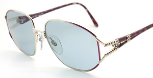 Christian Dior 2492 Vintage Sunglasses In Silver & Purple At The Old Glasses Shop