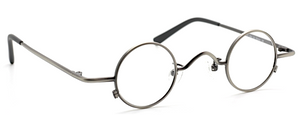 Very small spectacles in a silver finish by Beuren at www.theoldglassesshop.co.uk