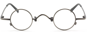 Antique Silver Small Style Round Spectacles By Beuren 32mm - The SMALLEST Round Frame We Have In Stock!