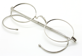 Vintage Oval Eyeglasses With Warwick Bridge & Curlsides At The Old Glasses Shop