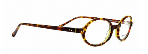 Anglo American 401 MTGN Oval Glasses in Tortoiseshell and Green from www.theoldglassesshop.co.uk