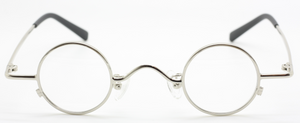 Small Round Shiny Silver Vintage Style Spectacles At The Old Glasses Shop