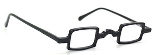 Small Black Square Style Glasses 33mm At www.theoldglassesshop.co.uk