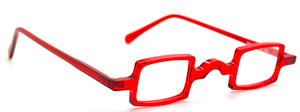 Square Style Red Glasses By Beuren At www.theoldglassesshop.co.uk