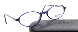 Vintage Moschino M 3562 Oval Blue Eyewear At The Old Glasses Shop Ltd