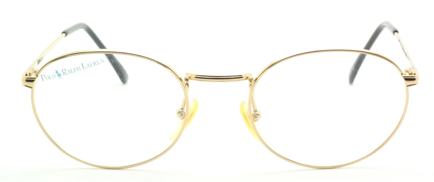 Vintage Polo Ralph Lauren Classic XVI/N Rose Gold Metal Oval Glasses 50mm -  The Old Glasses Shop Ltd